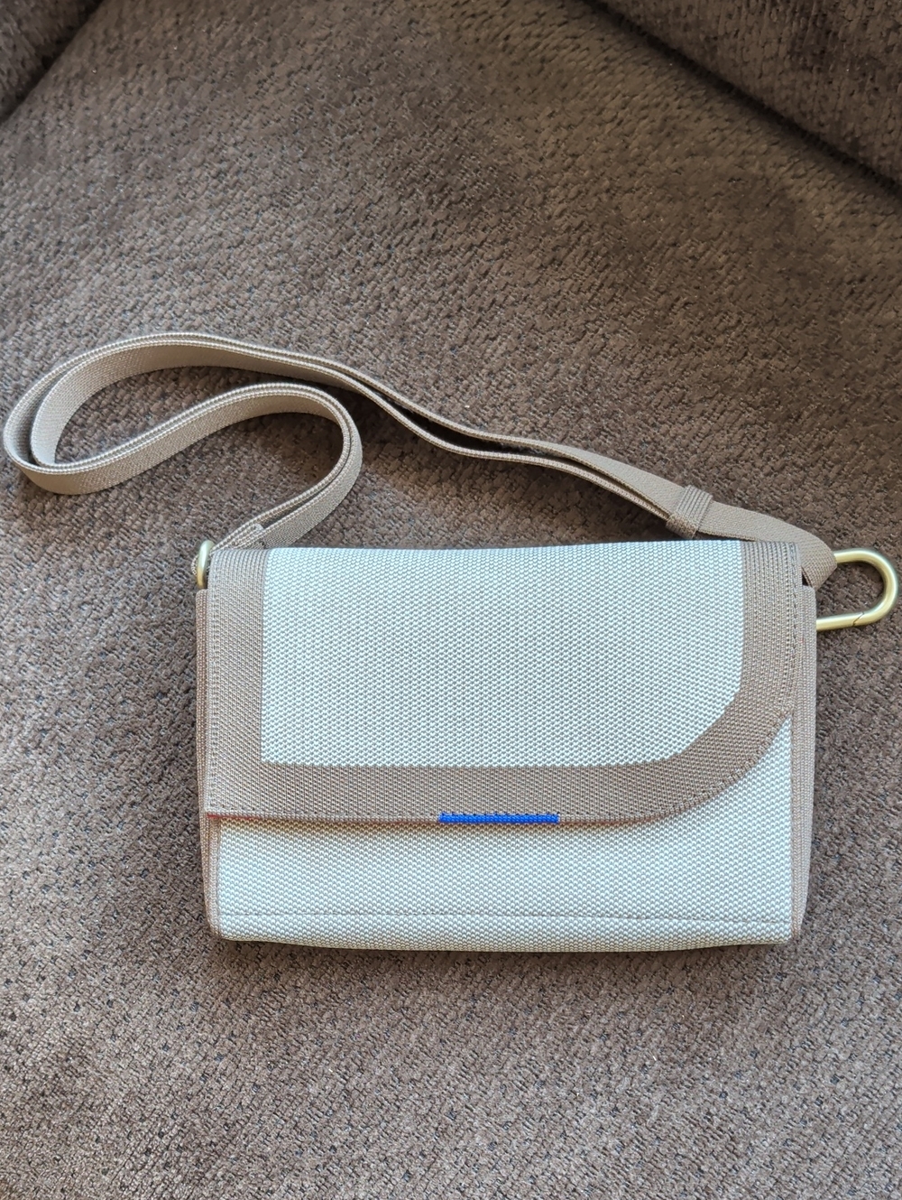 Rothy’s belt bag Taupe/ Beige With Laundry Bag